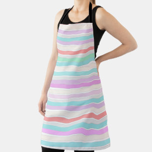 Spring summer colors in stripes apron