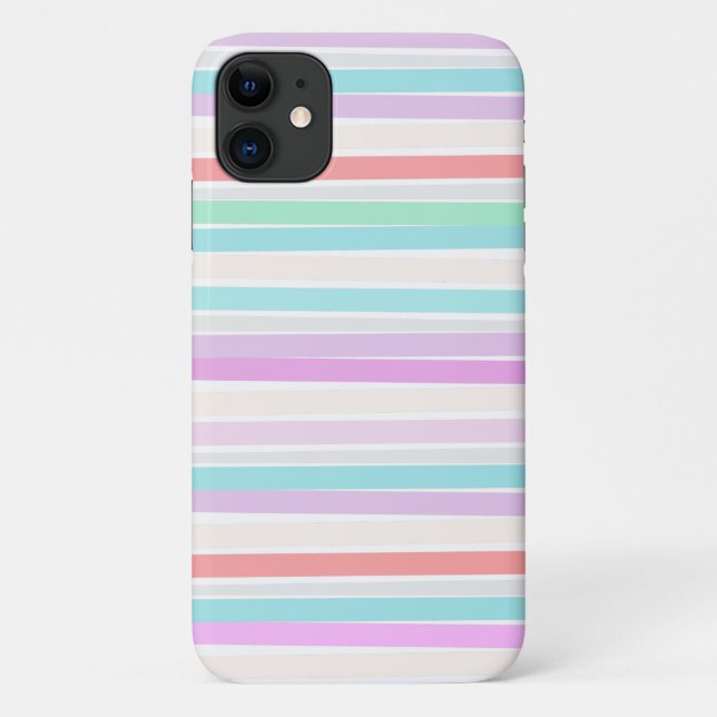 Spring summer colors in stripes Case-Mate iPhone case (Back)