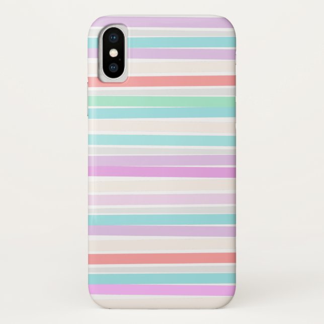 Spring summer colors in stripes Case-Mate iPhone case (Back)