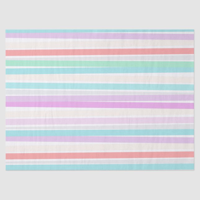Spring summer colors in stripes tissue paper (Front)