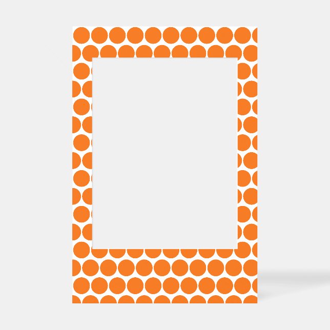 Spring Summer Colors Tangelo Selfie Frame (Front)