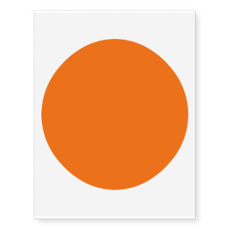 Spring Summer Colors Tangelo Temporary Tattoos