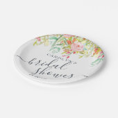 Spring Summer Floral | Bridal Shower Paper Plates (Angled)