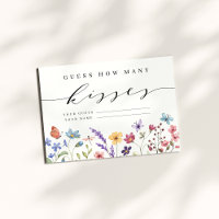 Spring Summer Floral Garden Guess How Many Kisses
