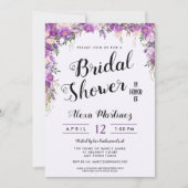 Spring Summer Floral Top Bridal Shower Invitation (Front)