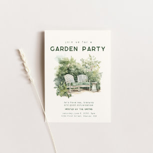 Spring Summer Garden Party Invite