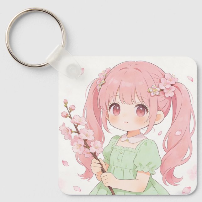 Spring & Summer Girls Keychain (Front)