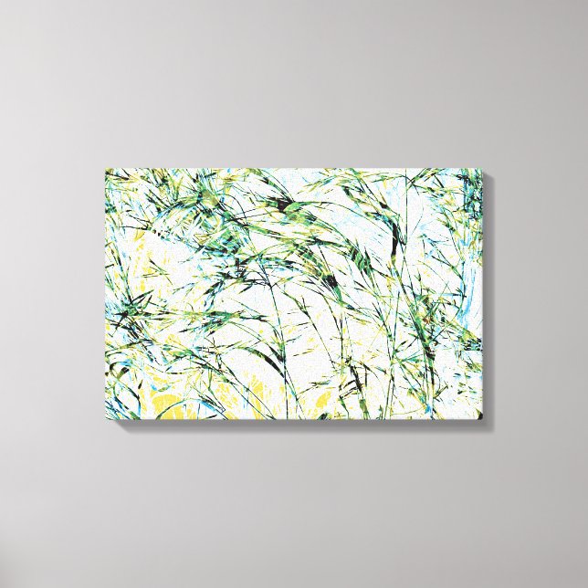 Spring summer nature flower sprout design art canvas print (Front)