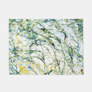 Spring summer nature flower sprout design art doormat