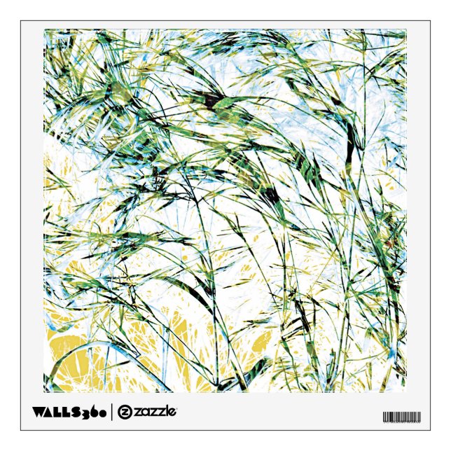 Spring summer nature flower sprout design art wall sticker (Front)