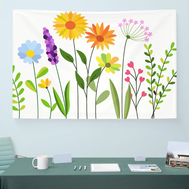 Spring Summer Wild flowers Banner (Tradeshow)