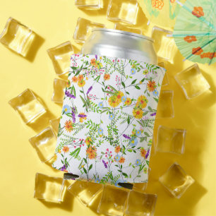 Spring Summer Wild flowers Can Cooler