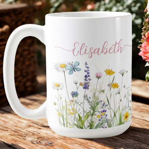 Spring Summer Wildflowers Script name Mug