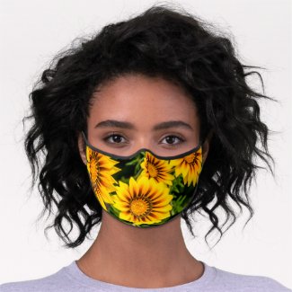 Spring Sunflower Premium Face Mask