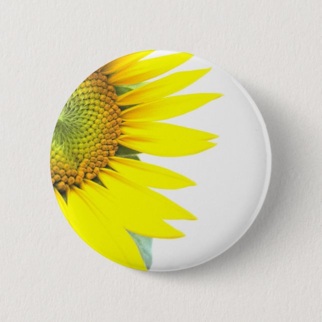 Spring sunflowers button (Front)