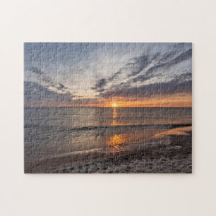 Spring Sunset on Lake Michigan - 252 piece Jigsaw Puzzle