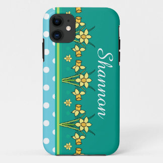Spring Sunshine Daffodil Border iPhone 5/5s Case