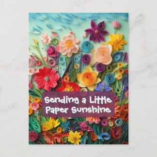 Spring Sunshine Floral Postcard