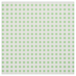 Spring Sunshine Green White Check  Pattern Fabric
