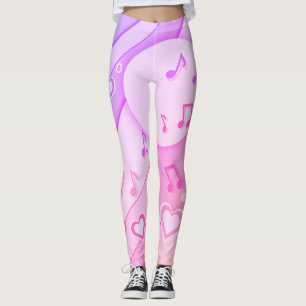 'Spring Symphony' Love For Music Beautiful Colored Leggings