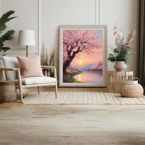 Spring Symphony Trendy Modern Painting Poster 