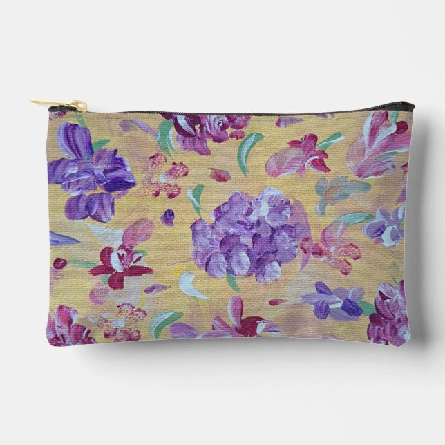 Spring-tastic Floral Accessories Pouch (Front)