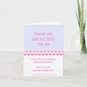 Spring Teacher Appreciation Folded Invite