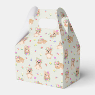 Spring teddy bear favor boxes