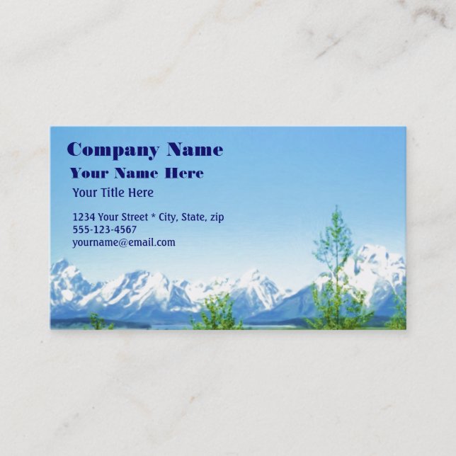 Spring Tetons VISION business card (Front)