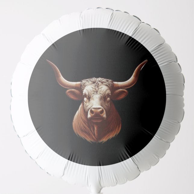 Spring Texas longhorn Balloon (Front)