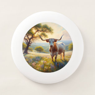 Spring Texas longhorn cow Wham-O Frisbee