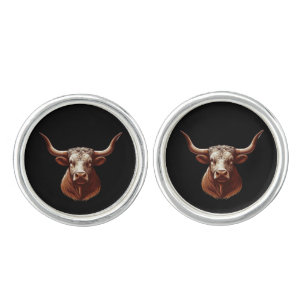 Spring Texas longhorn Cufflinks