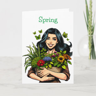 Spring The Best Time of Year Friendship Card