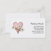 Spring Things · Heart & Flowers Business Card (Front/Back)