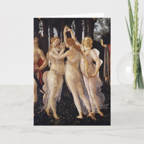 Spring Three Graces by Sandro Botticelli Card