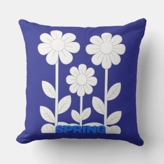 Spring throw pillow