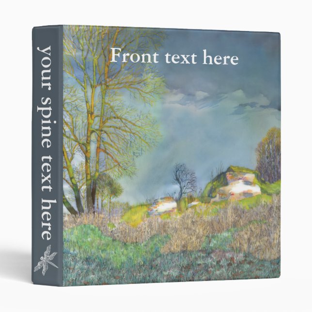 Spring thunderstorm 3 ring binder (Front/Spine)
