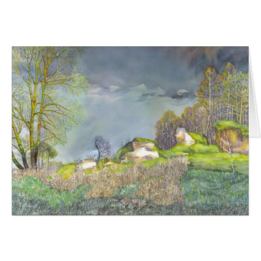 Spring thunderstorm cards (Front Horizontal)