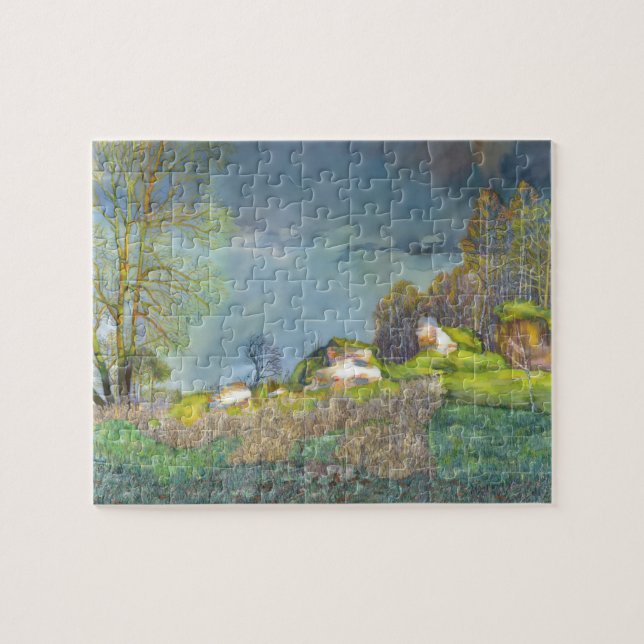 Spring thunderstorm jigsaw puzzle (Horizontal)