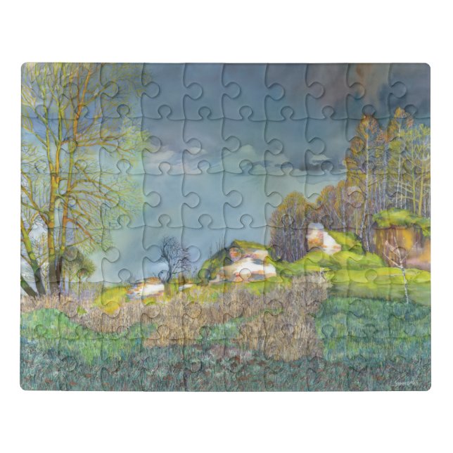 Spring thunderstorm jigsaw puzzle (Puzzle Horizontal)