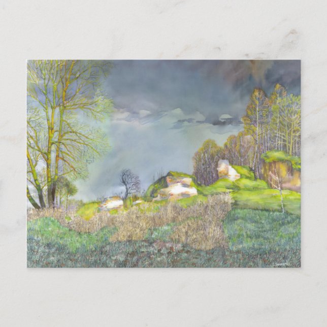 Spring thunderstorm postcard (Front)