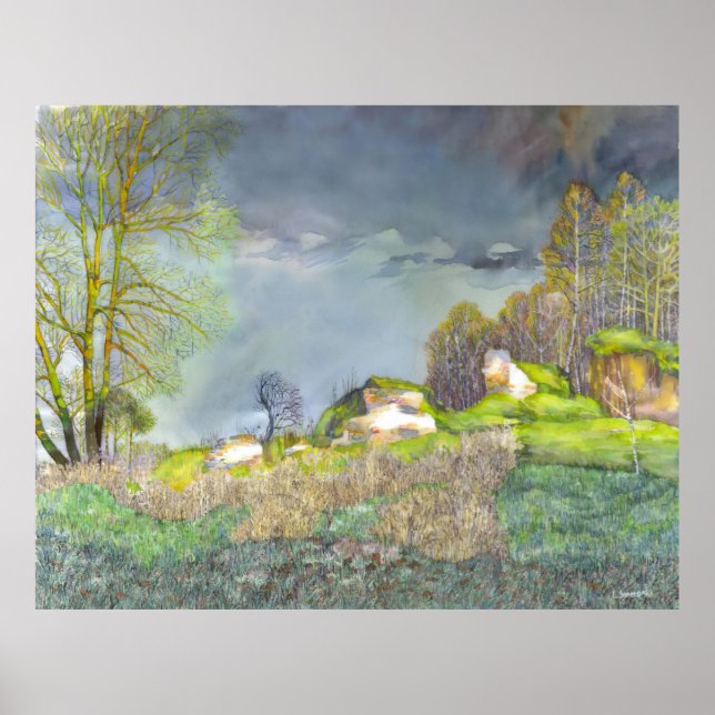 Spring thunderstorm poster (Front)