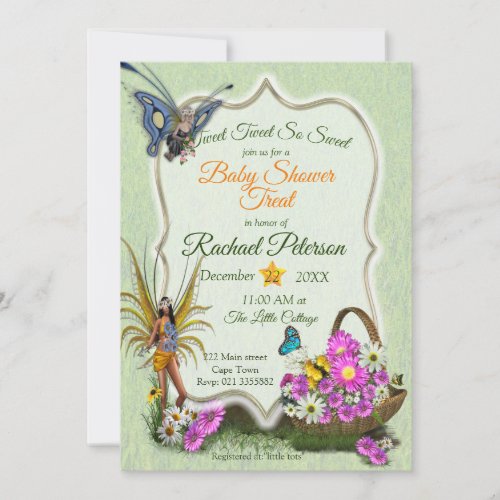 Spring time Baby Shower Invitation