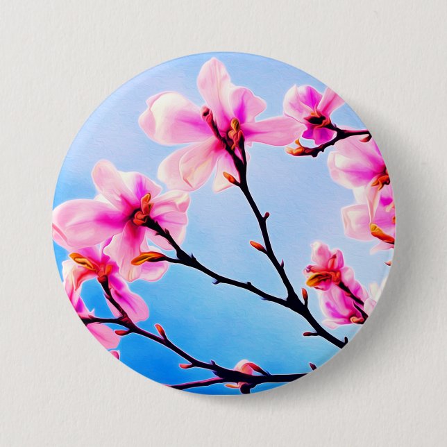 Spring Time Blossoms Button (Front)