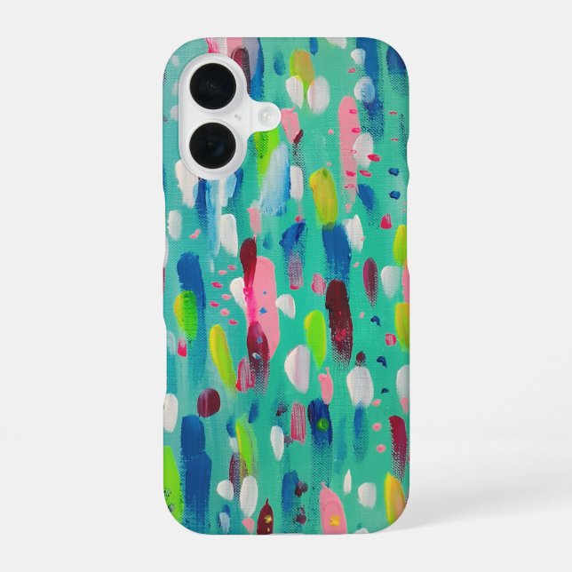 Spring Time Blues Abstract  Iphone Case (Back)