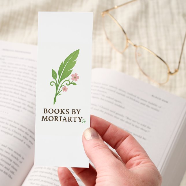 Spring time Books By Moriarty logo Bookmarks (Hand)