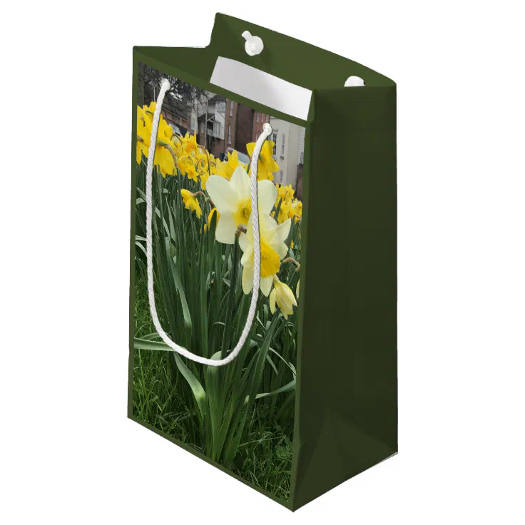 Spring Time Daffodil Small Gift Bag Zazzle