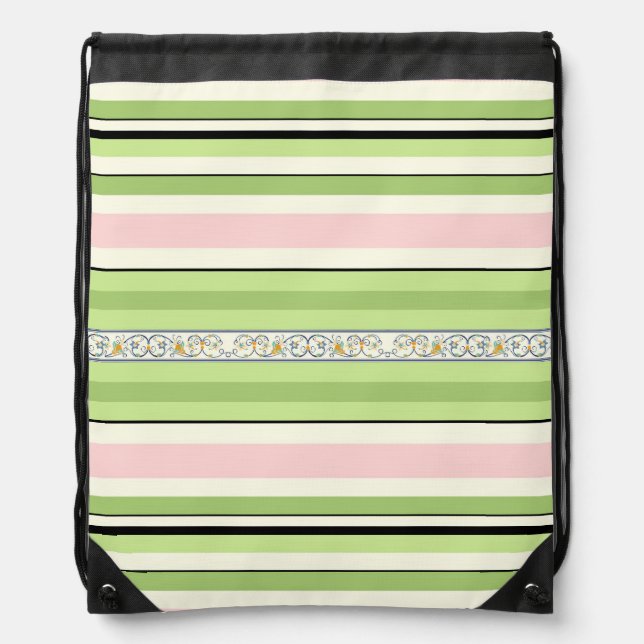 Spring Time Drawstring Bag (Front)
