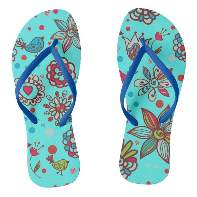 Spring Time Flip Flops (Footbed)