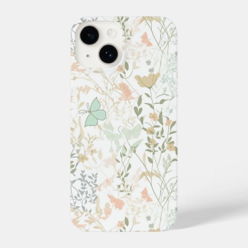 Spring Time Floral Pattern 01 _ iPhone Case